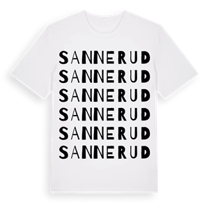 Sannerud ordlek t-shirt – ekologisk bomull t-shirt från PinShirt