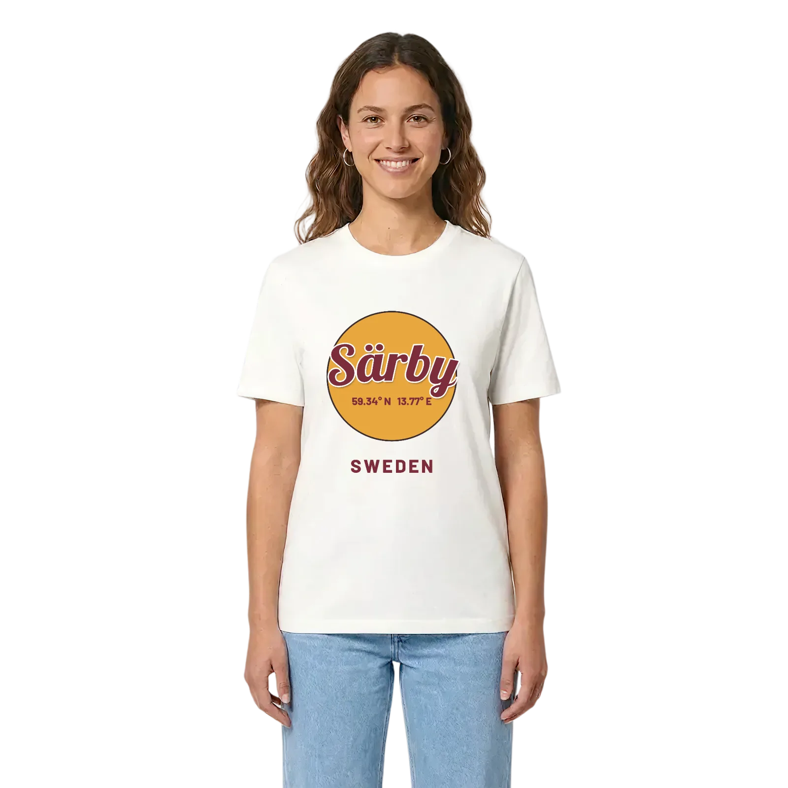 Särby cirkel t-shirt – White, i miljö