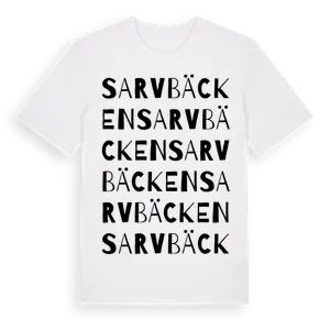 Sarvbäcken ordlek t-shirt – ekologisk bomull t-shirt från Pinshirt