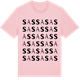 Pink Cotton t-shirt med Sassa ordlek t-shirt
