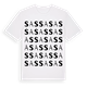 White t-shirt med Sassa ordlek t-shirt