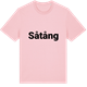 Pink Cotton t-shirt med Såtång fetstil t-shirt