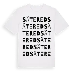 Sätered ordlek t-shirt – ekologisk bomull t-shirt från Pinshirt