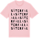Pink Cotton t-shirt med Säterfalla ordlek t-shirt