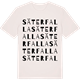 Vintage White t-shirt med Säterfalla ordlek t-shirt