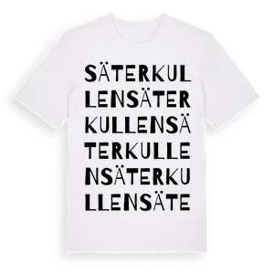 Säterkullen ordlek t-shirt – ekologisk bomull t-shirt från Pinshirt