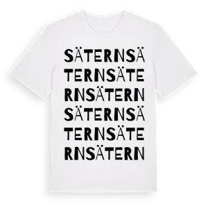 Sätern ordlek t-shirt – ekologisk bomull t-shirt från Pinshirt