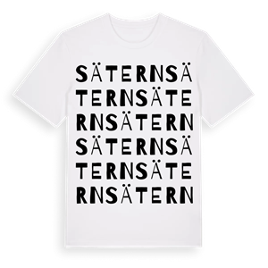 Sätern ordlek t-shirt – ekologisk bomull t-shirt från PinShirt