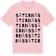 Pink Cotton t-shirt med Säternäs ordlek t-shirt