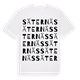 White t-shirt med Säternäs ordlek t-shirt