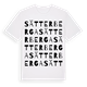White t-shirt med Sätterberga ordlek t-shirt