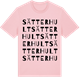 Pink Cotton t-shirt med Sätterhult ordlek t-shirt