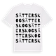 White t-shirt med Sätterskog ordlek t-shirt