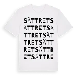 Sättret ordlek t-shirt – ekologisk bomull t-shirt från Pinshirt
