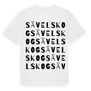 Sävelskog ordlek t-shirt – ekologisk bomull t-shirt från PinShirt