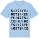 Blue Soul t-shirt med Saxebyhaget ordlek t-shirt