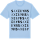 Blue Soul t-shirt med Saxebyn ordlek t-shirt