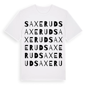 Saxerud ordlek t-shirt – ekologisk bomull t-shirt från Pinshirt