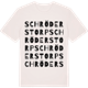 Vintage White t-shirt med Schröderstorp ordlek t-shirt