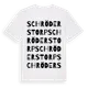 White t-shirt med Schröderstorp ordlek t-shirt
