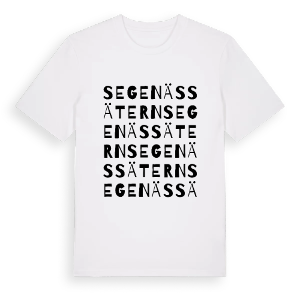 Segenässätern ordlek t-shirt – ekologisk bomull t-shirt från PinShirt