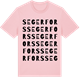 Pink Cotton t-shirt med Segerfors ordlek t-shirt