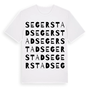 Segerstad ordlek t-shirt – ekologisk bomull t-shirt från PinShirt