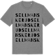 Mid Heather Gray t-shirt med Sellmanskerud ordlek t-shirt