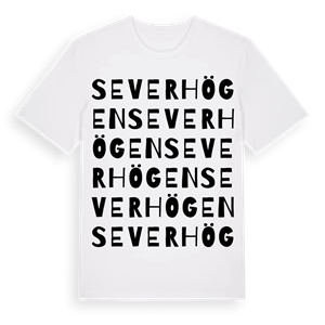 Severhögen ordlek t-shirt – ekologisk bomull t-shirt från PinShirt