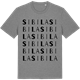 Mid Heather Gray t-shirt med Sibila ordlek t-shirt