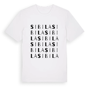 Sibila ordlek t-shirt – ekologisk bomull t-shirt från PinShirt