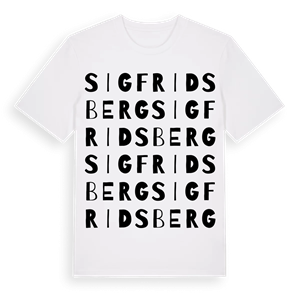 Sigfridsberg ordlek t-shirt – ekologisk bomull t-shirt från PinShirt