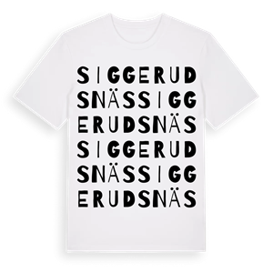 Siggerudsnäs ordlek t-shirt – ekologisk bomull t-shirt från Pinshirt