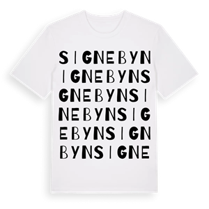 Signebyn ordlek t-shirt – ekologisk bomull t-shirt från Pinshirt