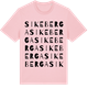 Pink Cotton t-shirt med Sikeberga ordlek t-shirt