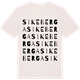 Vintage White t-shirt med Sikeberga ordlek t-shirt
