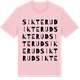Pink Cotton t-shirt med Sikterud ordlek t-shirt