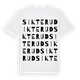 White t-shirt med Sikterud ordlek t-shirt