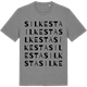 Mid Heather Gray t-shirt med Silkesta ordlek t-shirt