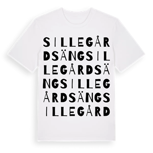 Sillegårdsäng ordlek t-shirt – ekologisk bomull t-shirt från Pinshirt