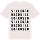 Vintage White t-shirt med Sillegårdsed ordlek t-shirt