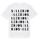 White t-shirt med Sillerud ordlek t-shirt