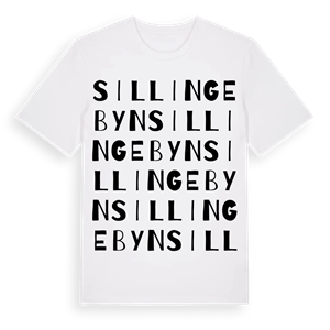 Sillingebyn ordlek t-shirt – ekologisk bomull t-shirt från PinShirt