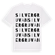 Silvergruvan ordlek t-shirt