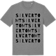 Mid Heather Gray t-shirt med Silvertomt ordlek t-shirt
