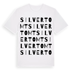Silvertomt ordlek t-shirt – ekologisk bomull t-shirt från PinShirt