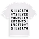 Silvertomt ordlek t-shirt