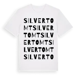 Silvertomt ordlek t-shirt – ekologisk bomull t-shirt från Pinshirt