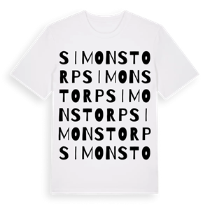 Simonstorp ordlek t-shirt – ekologisk bomull t-shirt från PinShirt