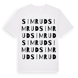 Simrud ordlek t-shirt – ekologisk bomull t-shirt från Pinshirt
